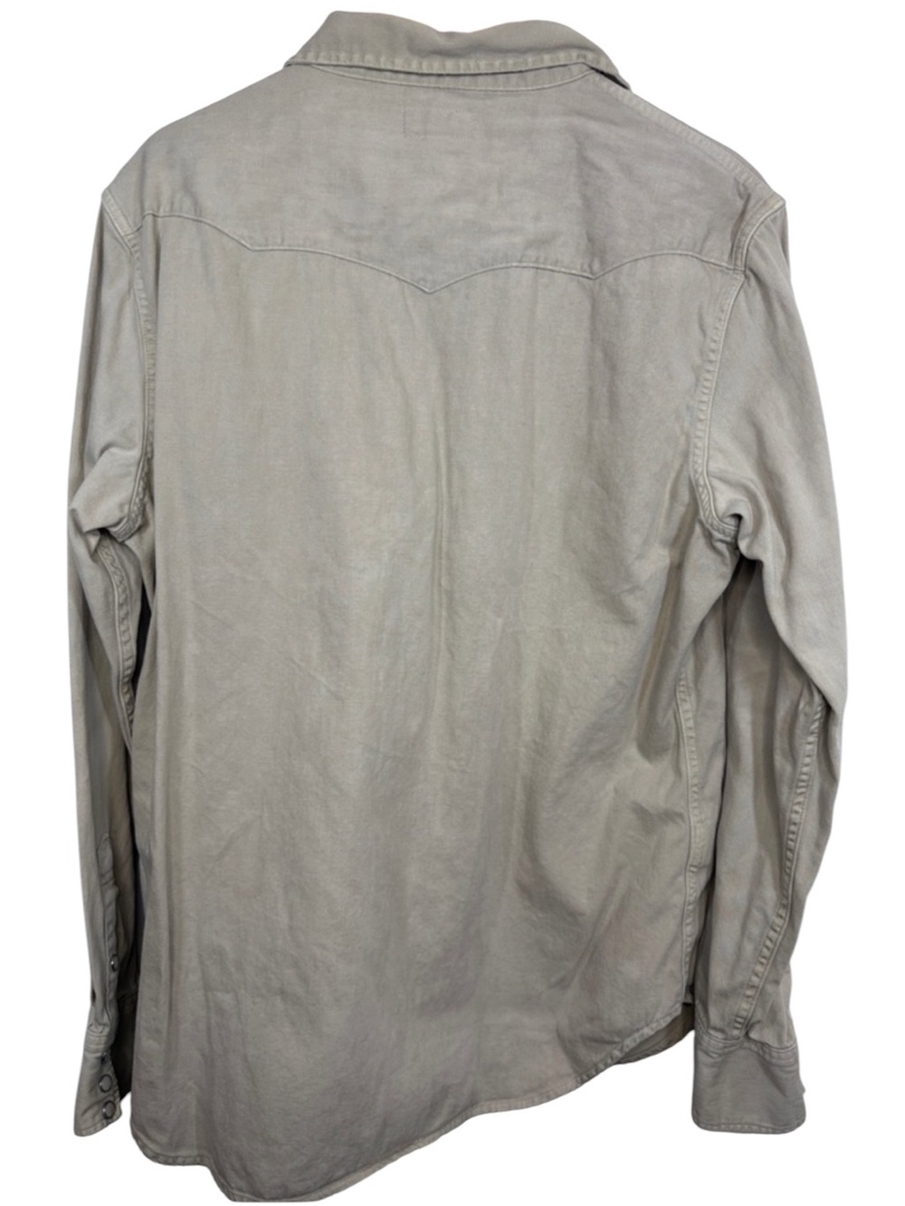 Lot of 2 Polo Denim & Supply Tan Cotton Pearl Snap Shirt Men Size Large BLEMISH - Picture 11 of 11